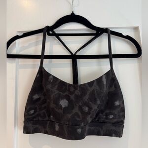 lululemon athletica Black Leopard Sports Bra